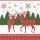 Papierservietten Motivservietten Weihnachten Hirsche rot, 3-lagig, 33x33 cm, 20 Stück