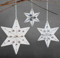 Holzanhänger Sterne 3er Set | 6,9 cm, 9 cm, 12,5 cm