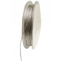 Glanzkordel silber 1mm, 100 m Rolle