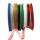 Chiffonbänder Set 8 Rollen, je 6mm breit, 25m lang Chiffonband 6mm breit