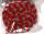 Strickschlauch rot grau, zweifarbig, 1m lang, 3cm breit