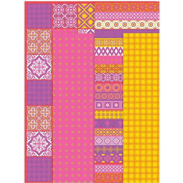 Decoupage Papier Pink Harmonie, 8 Blatt, 25x35 cm