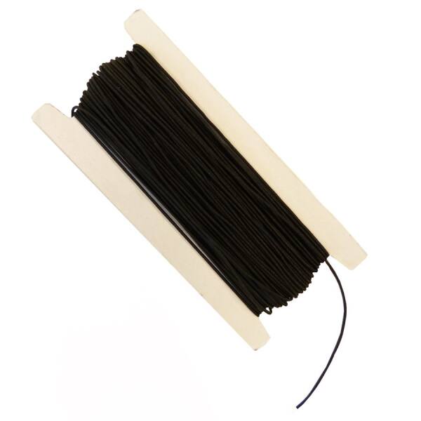 Gummi schwarz, 1mm, 25 m lang