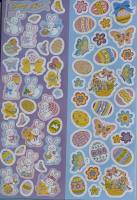 Sticker Ostern Ostereier Osterhasen 16 Blatt je 14x21cm, 944 Sticker