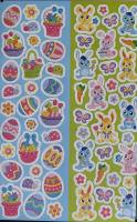 Sticker Ostern Ostereier Osterhasen 16 Blatt je 14x21cm, 944 Sticker