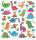 Sticker Dinos, 1 Blatt 15x16,5 cm