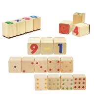 Holzstempel Mathe, 24 Stück, je ca.4 x 3 x 3 cm