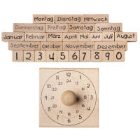 Holzstempel Kalender 30 Teile