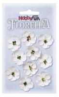 Florella Blüten aus Maulbeerpapier weiß, 2,5...