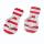 Flip Flops rot-weiß gestreift, 2 Paar, 4,5 x 2 cm