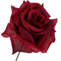 Rose rot - magenta, Ø 7-8 cm, Seidenblume 27 cm...
