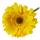 Gerbera gelb Ø 7 cm, ca. 30 cm lang 1 Stück Kunstblume Seidenblume