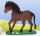 Flechtmotiv Pferd mit Standboden Set mit 3 Stück 14,5 x 15 cm, 4 mm dick, Pony