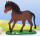 Flechtmotiv Pferd mit Standboden Set mit 3 Stück 14,5 x 15 cm, 4 mm dick, Pony