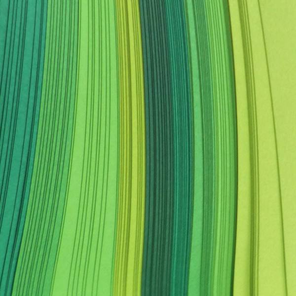 Quilling Streifen Grüntöne, 3mm x 48cm, 100 Stück, 130 g/m²
