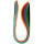 Quilling Streifen 10 verschiedene Farben, 3mm x 48cm, 100 Stück,