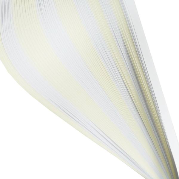 Quilling Streifen creme-weiß, 5mm x 48cm, 100 Stück, 130 g/m²