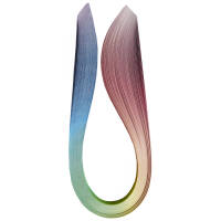 Quilling Streifen mit Regenbogenverlauf, 5mm x 48cm, 100...