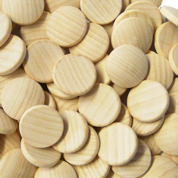 Platinen aus Holz Ø 2cm 100 Stk gewölbte Platine aus Holz