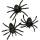 Spinne aus Kunststoff Set mit 3 Stück, ca. 4 cm