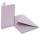 Doppelkarten lila 5er Set, 10,5 x 15 cm