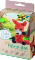 Mini Häkel-Set Fuchs 8-9cm Strickset Handarbeitsset Bastelset Häkelset