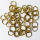 Streuteile Miniaturringe, Hochzeitsringe gold, Trauringe 25 Stück, Farbe gold