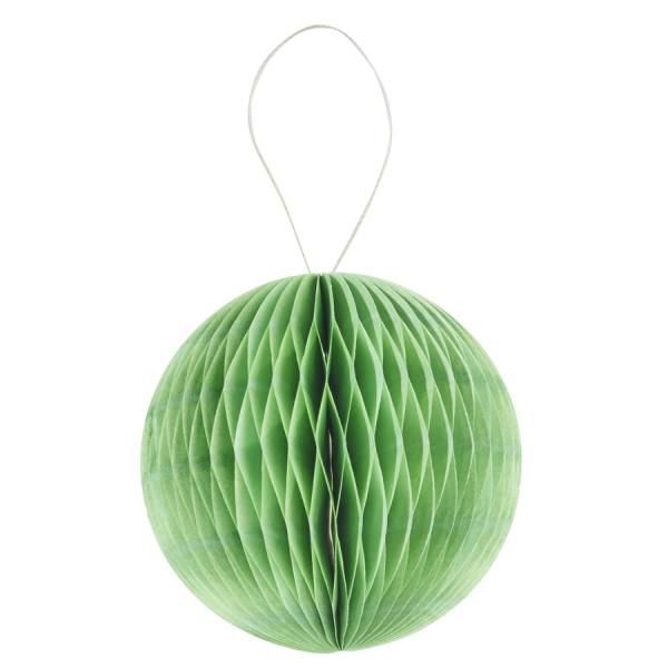 Wabenball aus Papier grün, 4er Set, Ø 8 cm