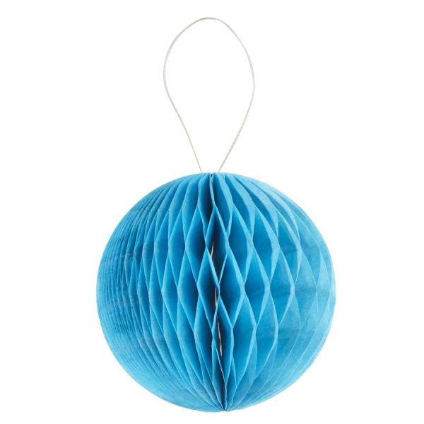 Wabenball aus Papier türkis, 4er Set, Ø 8 cm