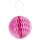 Wabenball aus Papier rosa, 4er Set, Ø 8 cm