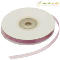 Chiffonband brombeere, Rolle 6mm breit, 25m lang