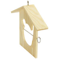 Vogelfutterhaus 19 x 21 cm, Vogelfutterstation Kiefernholz