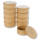 Pappbox braun oval, 10 Pappboxen