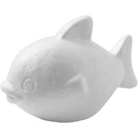 Styropor Fisch 5er Pack ca. 12 x 8 cm