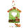 Holzhaus flach 3er Set, je 15,5 x 13,5 cm, 4mm dick, Sperrholz