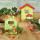 Holzhaus flach 3er Set, je 15,5 x 13,5 cm, 4mm dick, Sperrholz