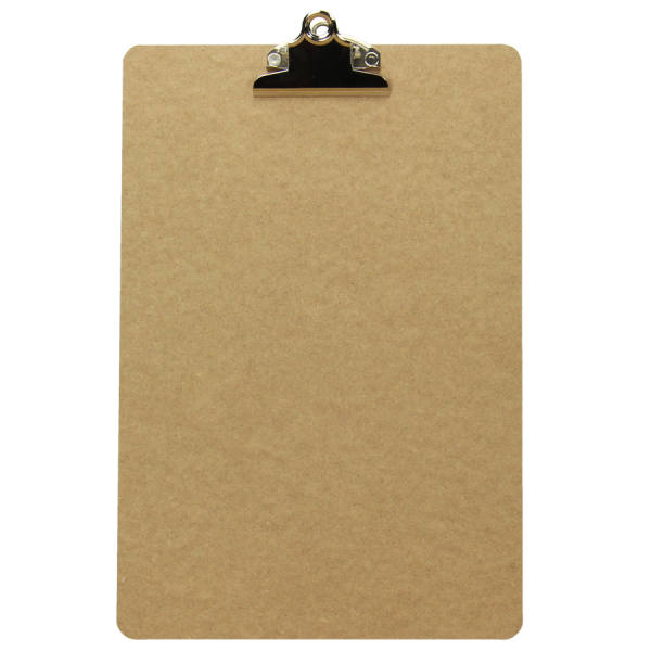Klemmbrett A4 21x34 cm, Dicke 3 mm aus MDF
