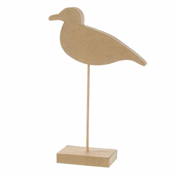 Möwe Silhouette mit Standboden aus Pappe 3-teilig, 9,5x21,5x2,5