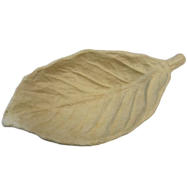 Schale Buchenblatt aus Pappe, ca. 15,5 x 32 x 6 cm