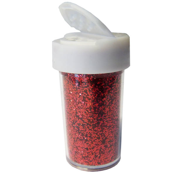 Glitter rot, 30g Streudose