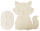 Nachtlicht Fuchs aus 6mm starkem Pappelholz mit Standplatte