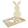 Stehfigur Hase, ca. 19 cm hoch, Sperrholz gelasert