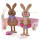 Stehfigur Hase, ca. 19 cm hoch, Sperrholz gelasert