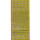 Konturensticker gold Großbuchstaben Stickerbogen 1 Blatt 23x10cm