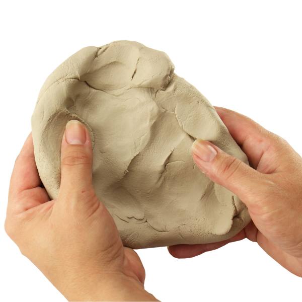 Lufttrocknende Modelliermasse hellgrau (weiß), 1 kg