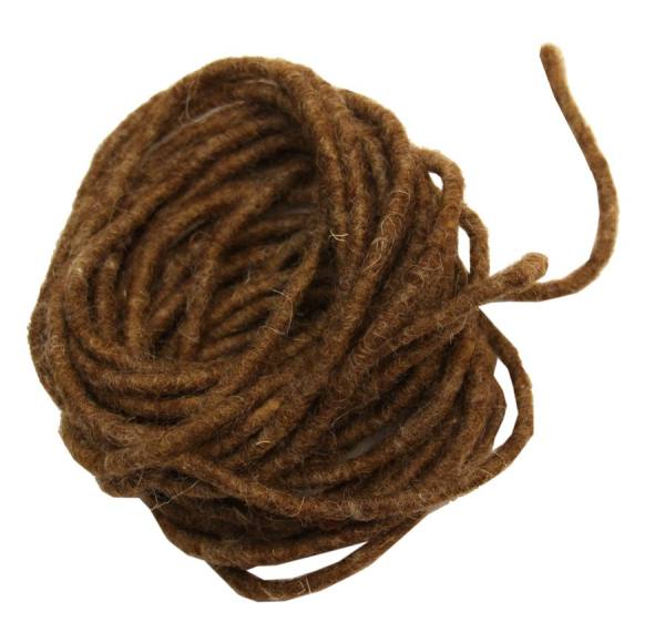 Filzkordel braun 5 m lang, Ø 5 mm