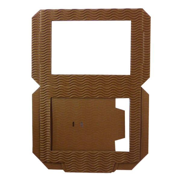 Laternenrohling 5er Pack braun aus Wellpappe