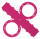 Rundlaternen Rohlinge 5er Pack pink aus Wellpappe