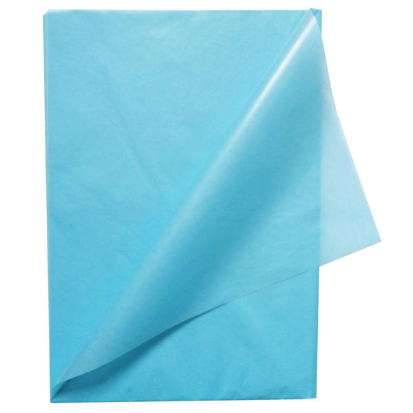 Transparentpapier hellblau, 70 x 100 cm, 25 Bögen, 42g/m²  Drachenpapier