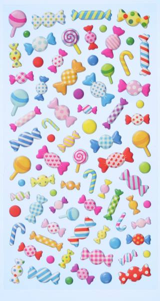 SOFTY-Stickers Bonbons bunt